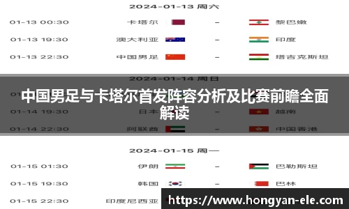 中国男足与卡塔尔首发阵容分析及比赛前瞻全面解读
